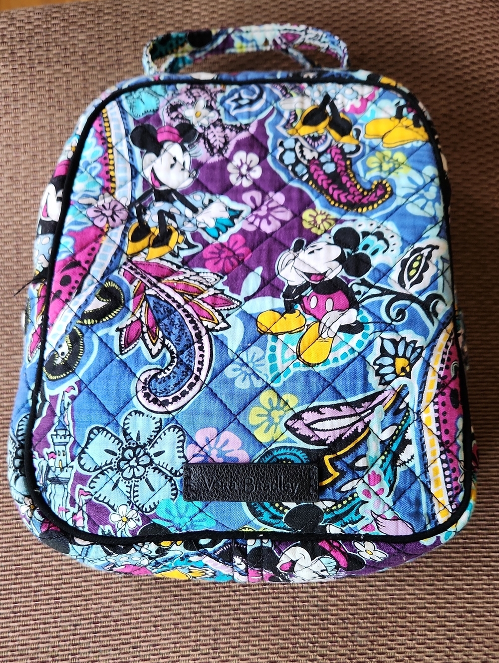 Vera Bradley Kids Quilted Mickey Mouse / Minnie Mouse Paisley Lunch Box